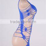 Ready Stock Accept Paypal Hollow Out Flirty Tube Chemise Sexy Lingerie Royal Blue Babydolls thumbnail-2