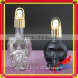 Skull Frosted Black Glass Dropper Bottle for Pipette 60ml Dropper Bottle With Childproof Tamper Cap thumbnail-4