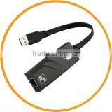 USB 3.0 to RJ45 10/100/1000 Gigabit Ethernet LAN Network Adapter Black From Dailyetech