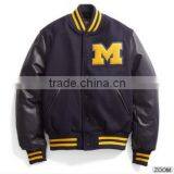 Custom Made Fashion Split Wool Bomber Varsity Jacket