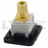 D Type Keystone RCA Connector Yellow Inner Color thumbnail-3