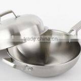 Stainless Steel Kitchen Cookware Wok thumbnail-1