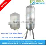 ss304/316l stainless steel water tank with pump for gas water mixing
