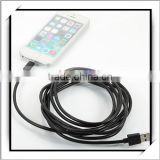 2-in-1 Quick Charging Knitted PVC For iPad For iPod For iPhone USB Cable Power Cable Data Cable Transmission Cable 3M Black
