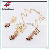 No.1 Yiwu & Ningbo Exporting Commission Agent Wanted Unique Design Chain Fancy Custome Necklace Sets Jewelry Set thumbnail-4