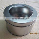 Round Shape Size:95*H60mm With Clear Window Round Tin Boxes