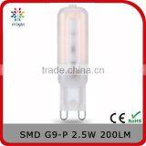 G9 200lm 2.5w Incandescent 25w SMD 2835 Full Plastic Bulb Light With CE Standard thumbnail-1