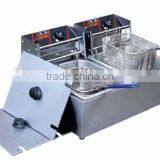 electric two tank fryer (2 basket)