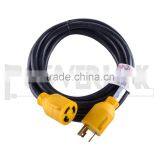 H80228 25FT 30A 125V 3 WIRE 10GAUGE GENERATOR POWER CORD EXTENSION CORD WITH GENERATOR PLUG