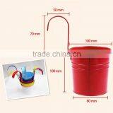 Metal Iron Flower Pot Hanging Balcony Garden Plant Planter Home Decor thumbnail-6