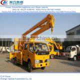 dongfeng 12m 14m 16m hydraulic lift truck, 4x2 high altitude operation truck