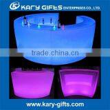 2017 Modern PE Plastic Bar Table Set High Bar Cocktail Table White Plastic LED Furniture Led Bar Table thumbnail-2