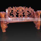 Southeast Asia Style Wood Carved Sofa Chair, Exquisite Handcarving Living Elephant Leisure Chair (BF01-X1174) thumbnail-1