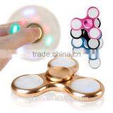 The LED Finger Hand Gyro Fidget Wind Spinner Flashing Lights Metal Gyro Toy thumbnail-3