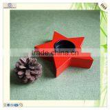 Christmas Red Colored Storage Hole MDF Wooden Pentagram thumbnail-2