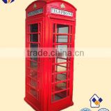 London classic public red street steel telephone kiosks / boxes / booth