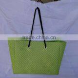 Fashion Canvas Shopping Bag With Dot Pattern for Women thumbnail-4