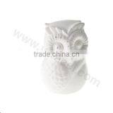 Porcelain White Owl Decoraiton Made With Swarovski Elements V2004A-080G-CC thumbnail-1