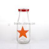 11oz Pentacle Decal Milk Bottle Glass Mason Jar With Lid thumbnail-5