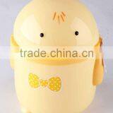 Household Garbage Can/Desktop Bin With Cartoon Patterns Plastic Trash Can thumbnail-1