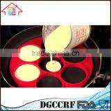 2017 Nonstick Silicone Pancake Ring, Fried Egg Mold Egg Ring Egg Shaper, Fast & Easy thumbnail-3