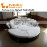 Outdoor Sunbed Resin Rattan Outdoor Daybed With Canopy thumbnail-3