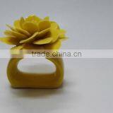 Ceramic Flower Porcelain Flower Napkin Rings for Tableware thumbnail-1