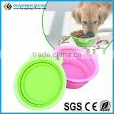 2010 Hot Selling Silicone Folding Suction Cup Bowl for All Kinds of Pets thumbnail-3