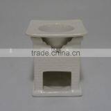 White Cheese Ceramic Fondue Set thumbnail-1