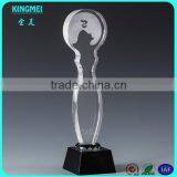 Wholesale Crystal Glass Angel Trophy for Gifts,crystal Oscar Awards thumbnail-1