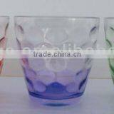 GH257 Glass Drinking Cup With Colorful Spray thumbnail-1
