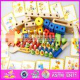 2016 New Design Kids Changeable Wooden Nut Toy,diy Children Wooden Nut Toy W03C021 thumbnail-3