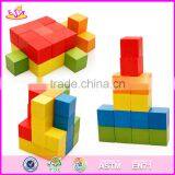 2017 New Design 100 Pieces Kids Preschool Building Toy Wood Blocks for Sale W13A130 thumbnail-6