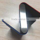 Double Sides pu Leather&Metal Personalized Leather Business Card Holder Portable Business Card Holder thumbnail-3