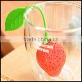 Silicone Strawberry Leaf Strainer Infuser Spice Filter for Sale,China Supplier Silicone Strawberry Tea Infuser Spice Filter thumbnail-1