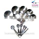 LFGB&FDA Standrad Stainless Steel Measuring Cups And Spoons Set Eco-Friendly Measuring Measuring Tool thumbnail-2