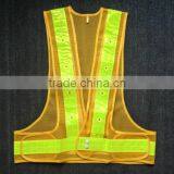 Reflective Led Lighted Flashing Police Safety Vest With Velcro EN471 High Visibility thumbnail-5