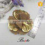 Fashion Vintage Metal Felt Brown Shoe Flower for Women Shoes thumbnail-4