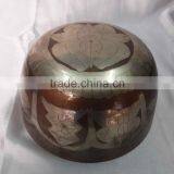 Best Selling Silver Plated High Rise Tibetan Meditation Singing Bowl thumbnail-1