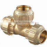 PE PIPE BRASS FITTING TEE thumbnail-5