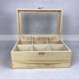 Custom Luxury Finish Bamboo/wooden Tea Box With 8 Compartments thumbnail-4