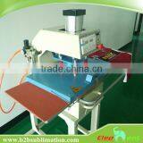 T-shirt sublimation printing machine with large size working table/ pneumatic double stations heat press machine for textile