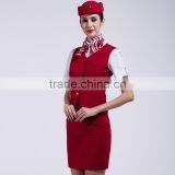 Vest Anf Skirt Set Airline Hostess Uniform thumbnail-2