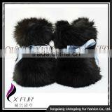 CX-SHOES-07 New Products Genuine Rabbit Fur Cute Baby Shoes thumbnail-6