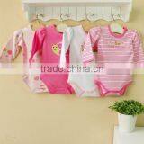 Mom and Bab Baby Clothing Cotton Embroider Long Sleeve Bodysuit thumbnail-1