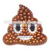 Rainbow Poop Rhinestone Sticker Laser Printing Back Sticker Decorative Gift Box/Phone/Notebook thumbnail-2