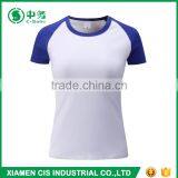 2017 New Design 200gsm Lycra Cotton Short Sleeve White T Shirt for Women thumbnail-4