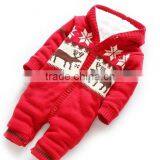 Nordic Design Reindeer Jacquard Baby Knitted Hooded Jumper thumbnail-2