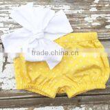 Plain Cotton Baby Summer Clothes Lovely Baby Girl Bloomers thumbnail-6