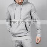 Men's Heather Gray Sweatshirts High Quality Hoodies Gym Tracksuit thumbnail-3